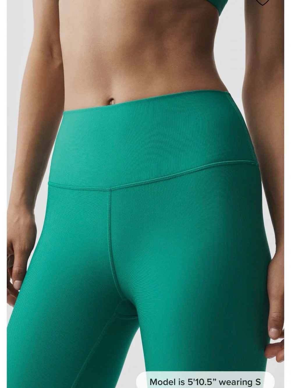 29. ALO 7/8 High-waist Airlift leggings in Emerald Isle